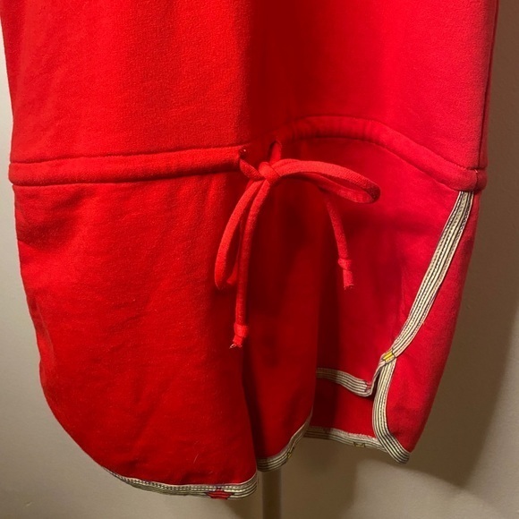 Licorice Sleeveless Athletic Red Hooded‎ Romper 70’s Look Size Medium - Picture 4 of 8